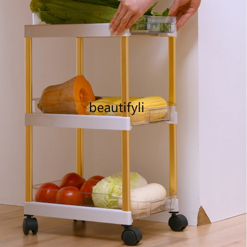 

CXH Toilet Storage Rack Floor Trolley Toilet Bathroom Cosmetics Storage Rack