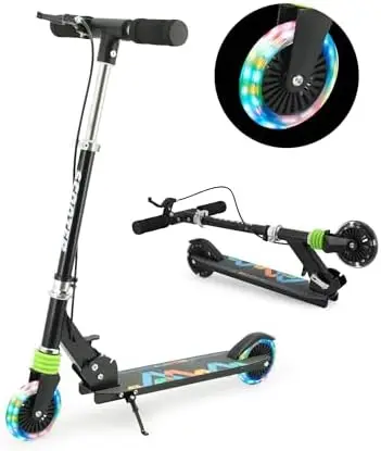 

Ручной тормоз Kick Scooter для детей от 3 до 12 лет, складной регулируемый руль, колеса, Легкий Скутер