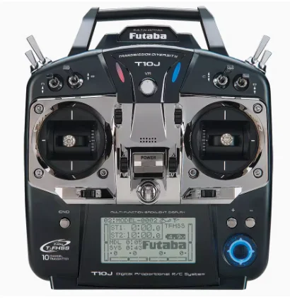 Original NEW in box Futaba T10J 10J 10-Channel 2.4GHz 2.4G Air T-FHSS S-FHSS Radio Transmitter R3008SB receiver TX RX for RC thumbnail 2