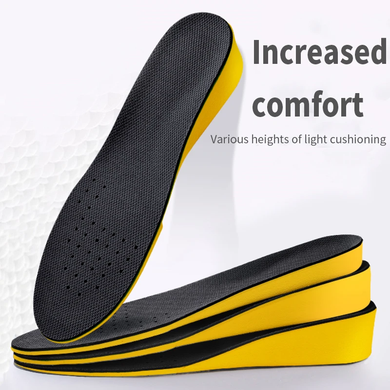 Memory Foam Invisiable Height Increase Insoles Cropable Size Breathable