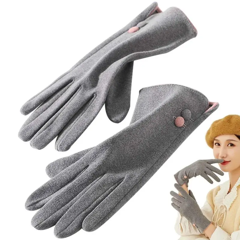 

Women's Touchscreen Warm Gloves Cold Weather Gloves With Warm Lining Women's Winter Touchscreen Gloves Warm Lined Touch Screens