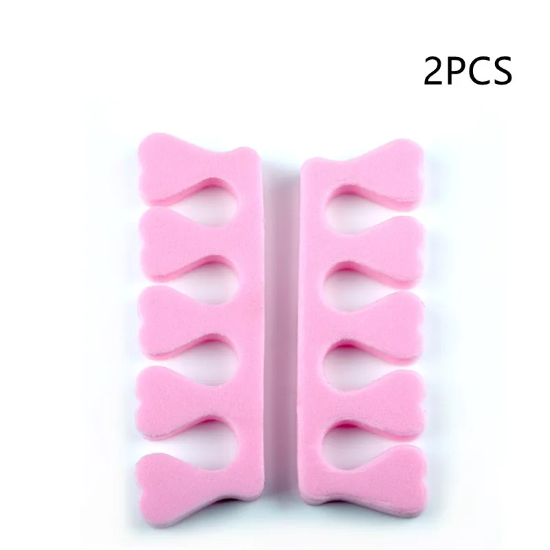 Nail Art Tools Toe Separators Toe Spreader Finger Toe Separator 1/2/10/50PCS Pink Nail Art Nail Tool Supplies Finger Separator Finger Splitter Toe Splitter UV Tool Polishing Pedicure