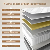 Daccormax 90*200 см одинарный матрас, карманная пружина, многозонная поддержка позвоночника, бесшумная и защита от помех — изображение 5