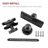 Goture Swivel Fish Finder Mount Base GPS Electronics Fishfinder Holder Universal Kayak Fish Finder Plate 4