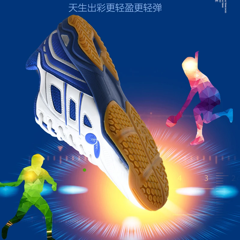 2022 Hot Professional Table Tennis Shoes for Men Women Mesh Breathable Badminton Volleyball Shoes Competition Training Sneakers