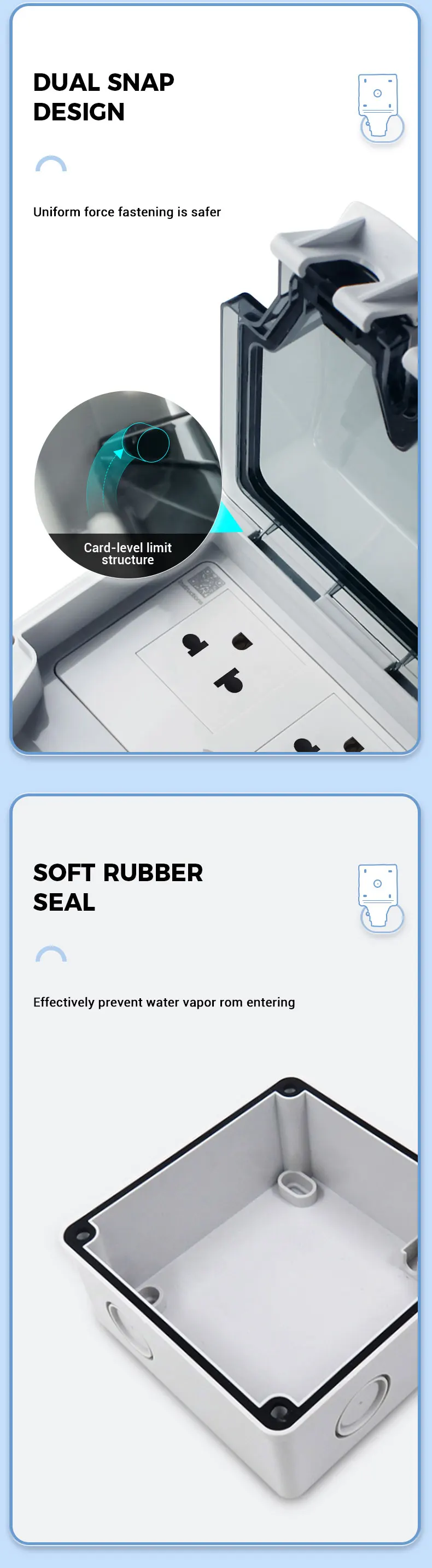 Description Picture 3 of itemAvoir IP66 Waterproof Outdoor Socket Wifi Smart American Electrical Outlet Tuya Wireless Usb Charger Port Kitchen Home Appliance