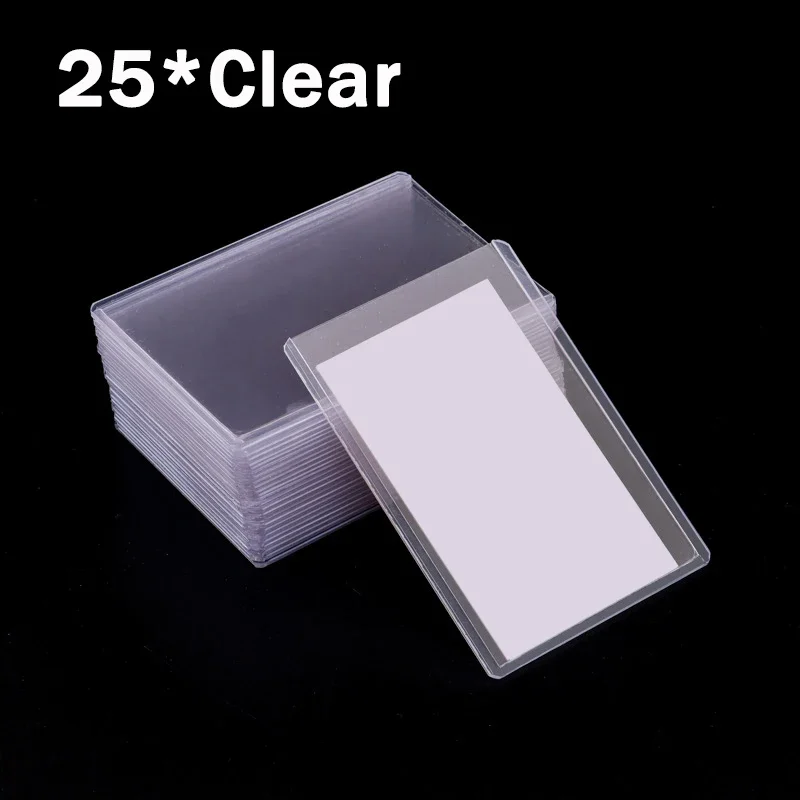 25 Buste Per Carte In PVC Trasparente Buste Per Carte Da Gioco - Foto 4