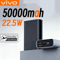 VIVO 50000mAh Large Capacity Powerbank Fast Charging Portable Charger External Battery For IPhone Xiaomi Phone Laptop 2026