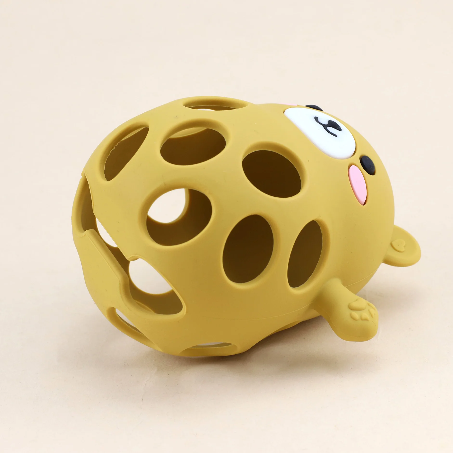 Silicone Bear-Shaped Teething and Sensory Toy