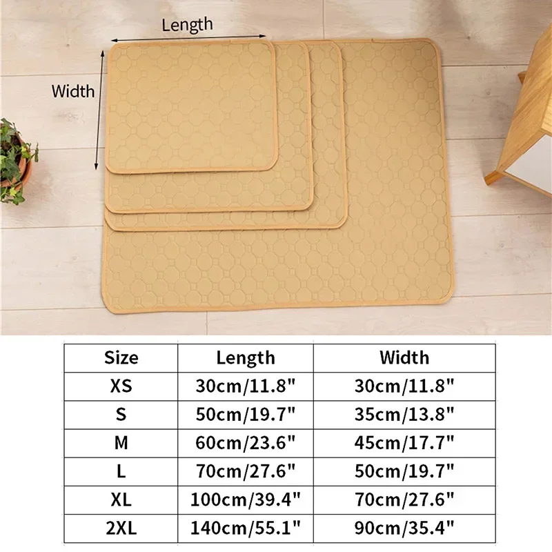 Dog Training Pad Dog Pee Pad Dog Toilet Mat Reusable Washable For Large Dogs Urine Absorbent