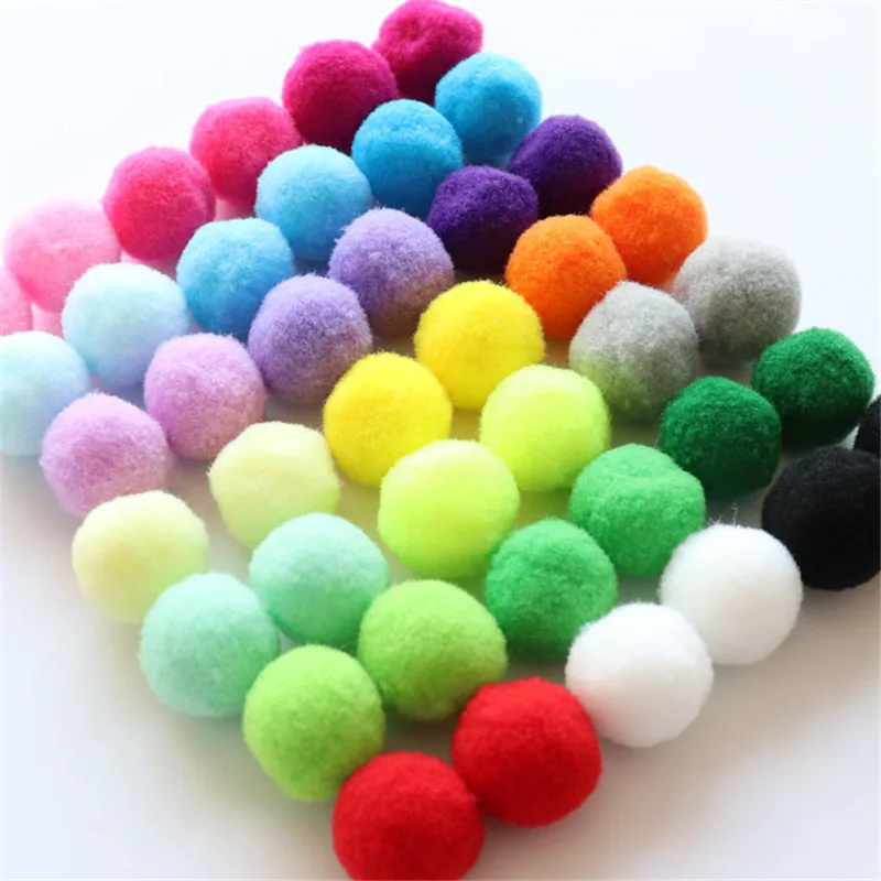 Plush Pompoms 15mm 20mm 25mm Soft Fluffy Balls DIY Handmade Craft Material Home Decor