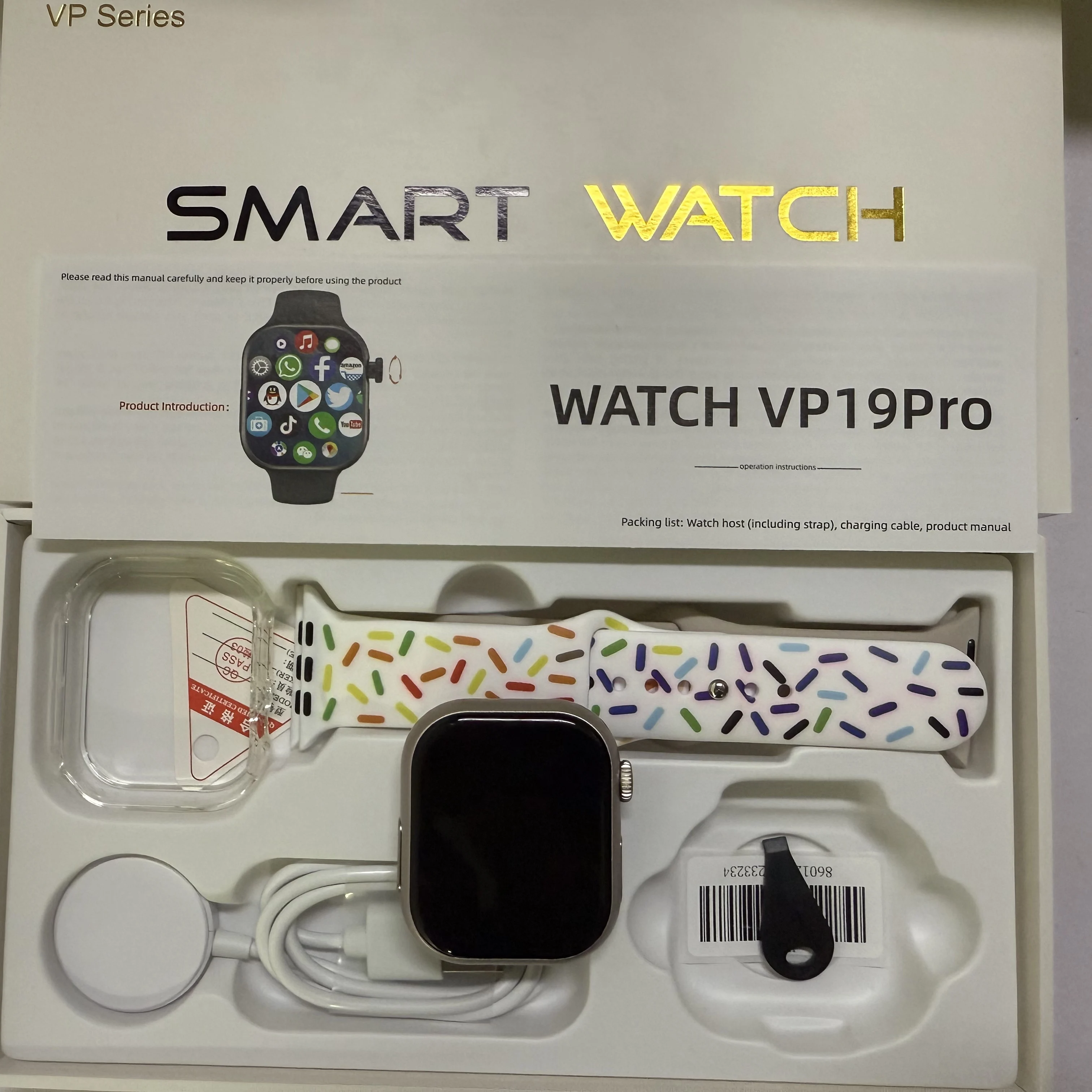 VP19 Pro Smartwatch Touch ID 2.29inch Amoled Android S11 Plus Smart Watch With 8MP Rotary Camera GPS WIFI NFC Google Play Store 5