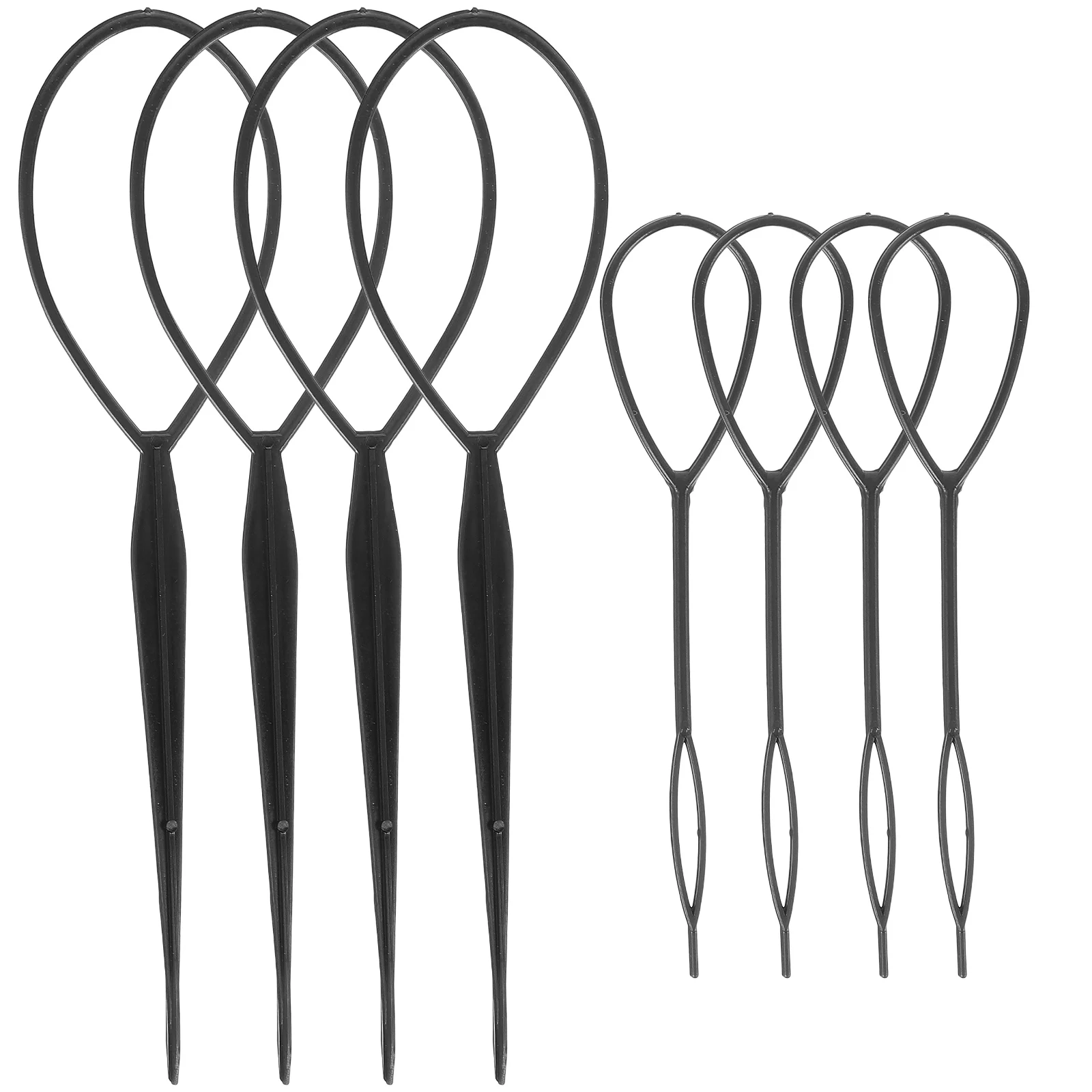8Pcs Plastic Tail Hair Braid Ponytail Styling Maker Clip Tool Hair Styling Accessories pull hair tool