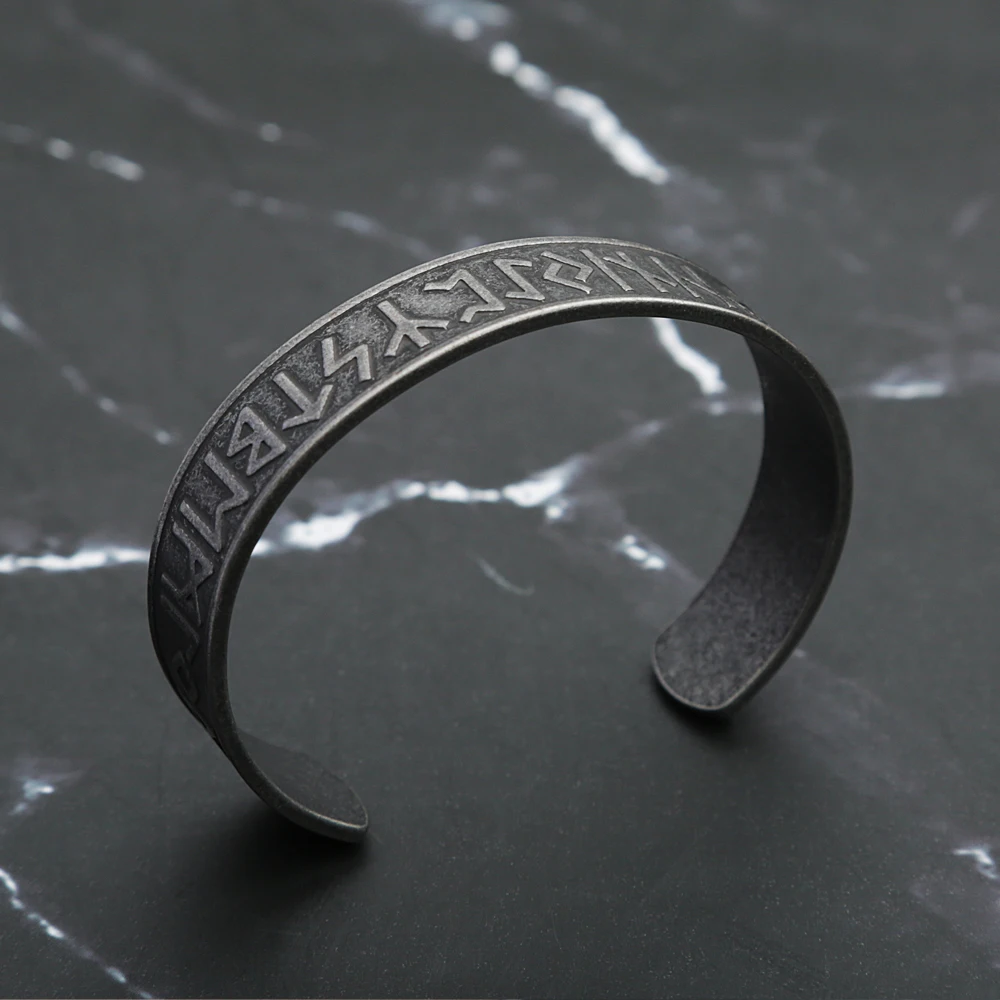 Goddess Thrud Silver Rune Bracelet - Soldiser - Norse Jewelry & Accessories