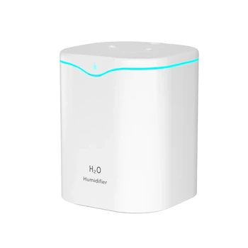 2000ML USB Air Humidifier Double Spray Port Essential Oil Aromatherapy Humificador Cool Mist Maker Fogger Purify for Home Office 1