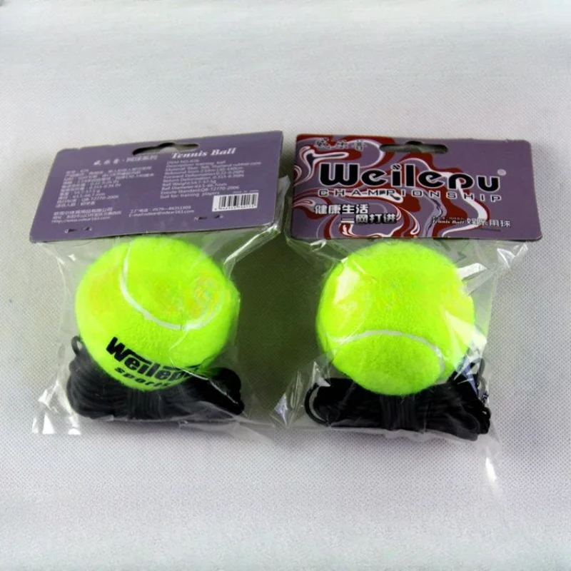 1/3Pcs professional tennis training ball with elastic string bounce ball rebound practice with 4m elastic rope for beginner