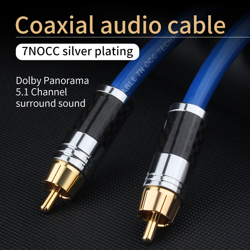 HighQualityRCAtoRCADigitalCoaxialAudioCable7NOCCSilverPlatingCarbonFiberShielded.jpg