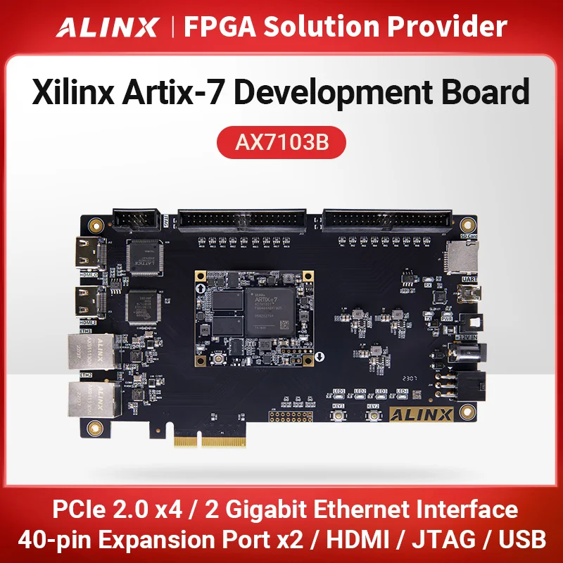 Placa de desarrollo Alinx Xilinx Artix-7, AX7103B, XC7A100T