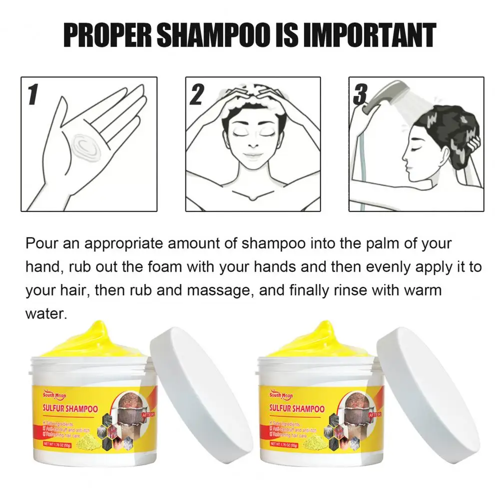 

Useful Significant Effect Sulfur Shampoo Anti-itching Scalp Shampoo Against Itchy Relief Shampoo Oil Control