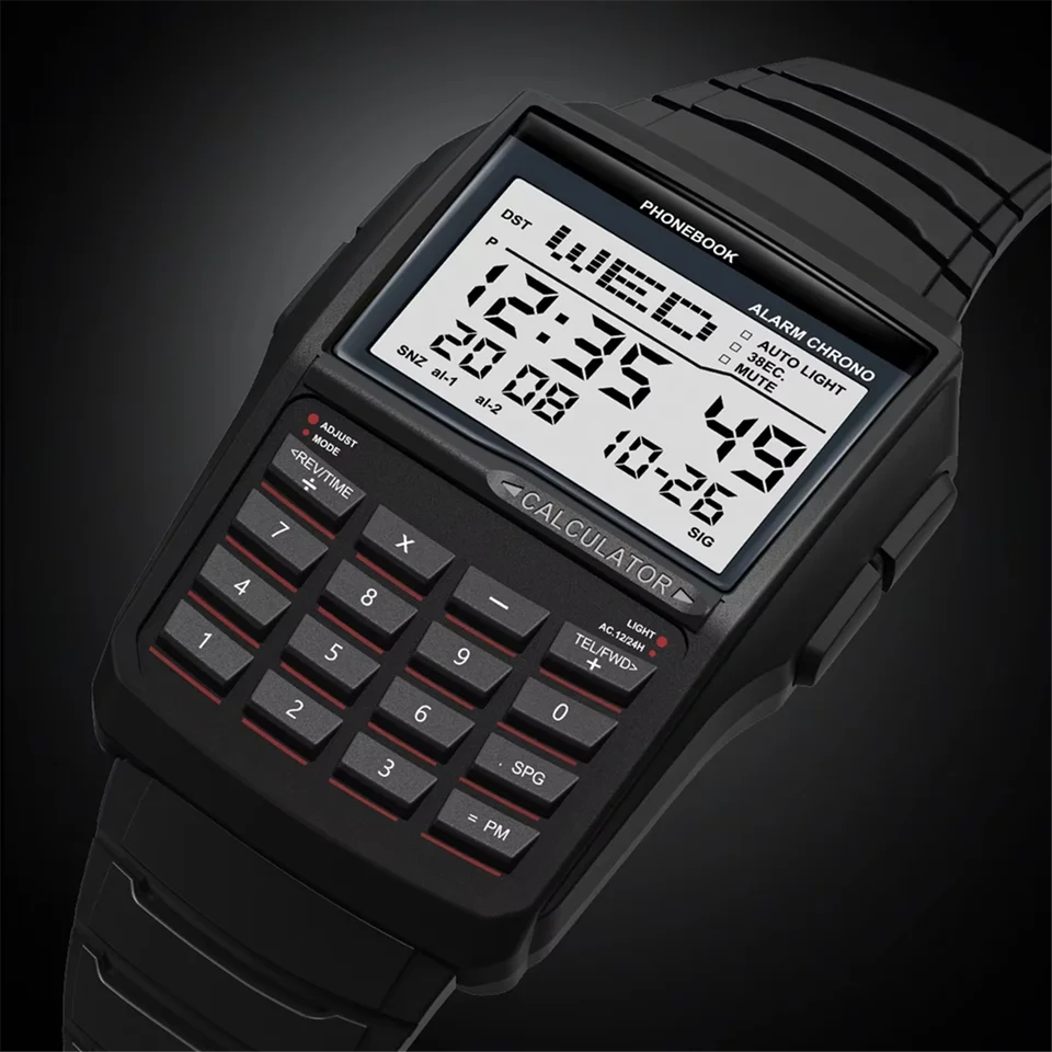 NEW LED Electronic Watch Digital Sports Multifunction Calculator Watch Waterproof Watch Computer Style
