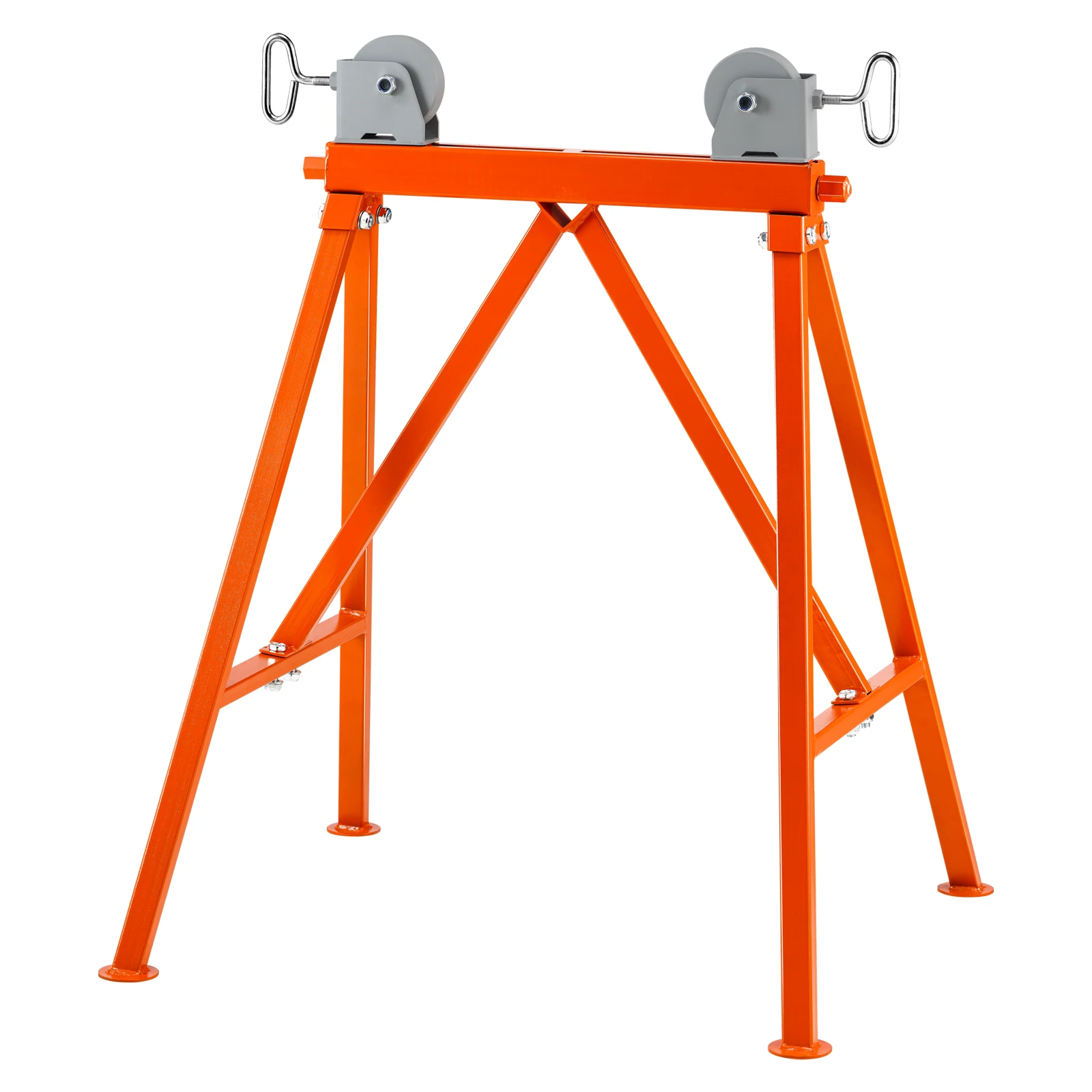 SucceBuy Pipe Stand with Roller Head Heavy Duty 2500lbs Load Capacity Suitable for 2-36 inches Pipe 45# Steel Roller for Welding