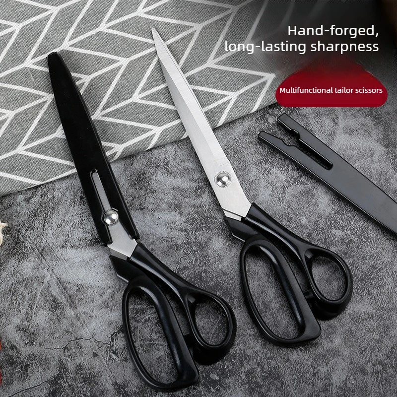 10-Inch Black Stainless Steel Tailoring Scissors 3