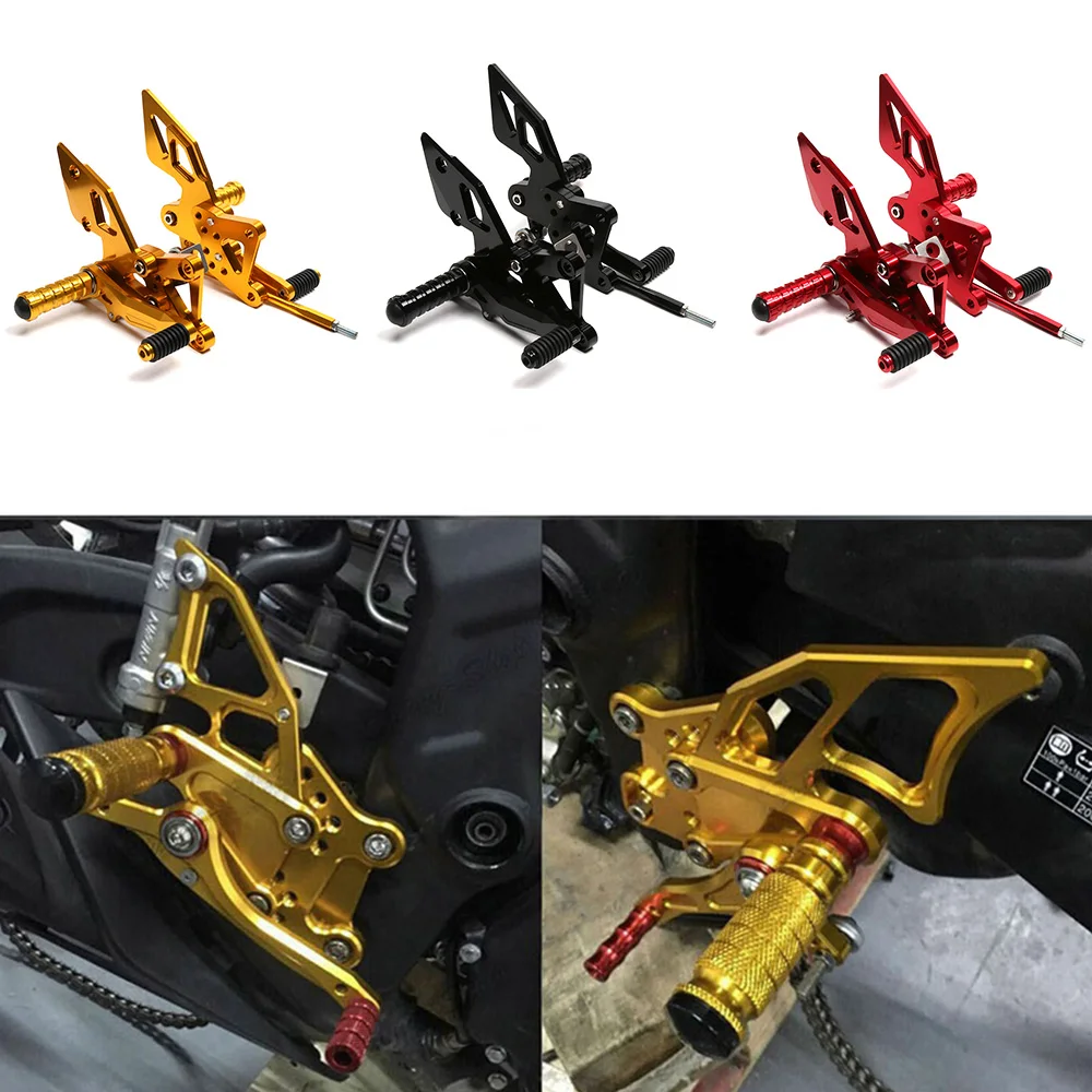 Motorcycle Accessories CNC Aluminum Adjustable Rear Sets