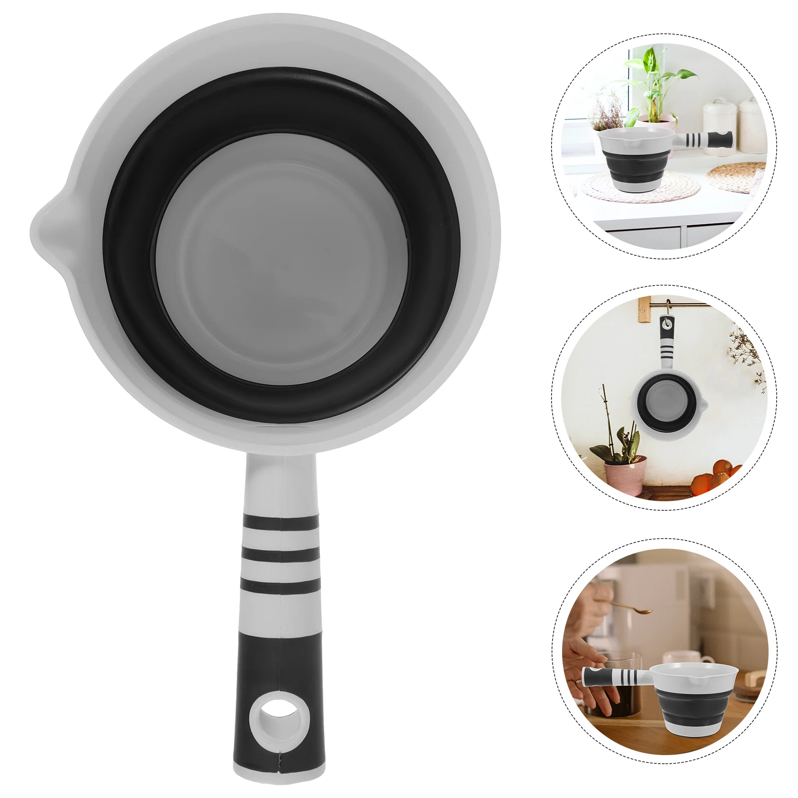 Collapsible Water Ladle Foldable Scoop Portable Bath Kitchen Child Tub Body Wash
