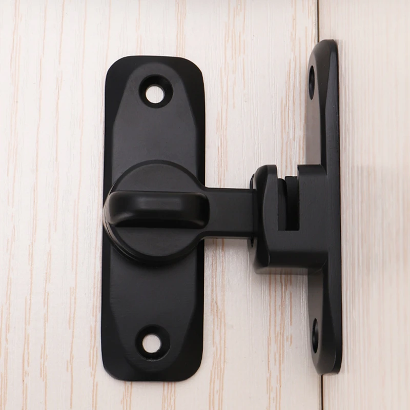 KK&FING 90°/180° Anti-theft Buckle Door Buckle Sliding Door Latch Sliding Door Lock Buckle Hasp Door Bolt Free Punching