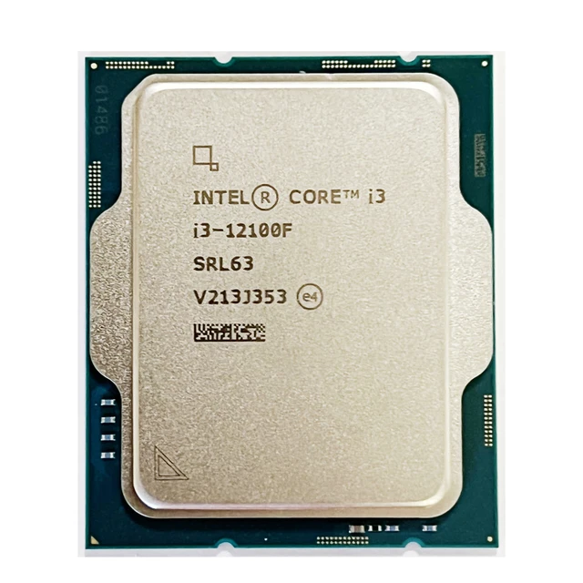 NEW Intel Core i3 12100F 3.3 GHz 4-core 8-thread CPU processor L3 = 12M 58W LGA 1700 No Fan 2