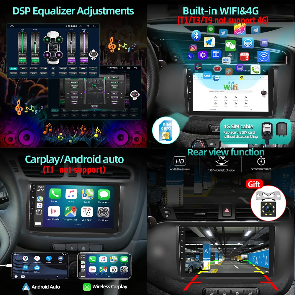 Android 14 Radio de coche para TOYOTA WINDOM LEXUS ES 1997-2001 Autoraido estéreo navegación GPS Multimedia vídeo Carplay DVD unidad principal 2