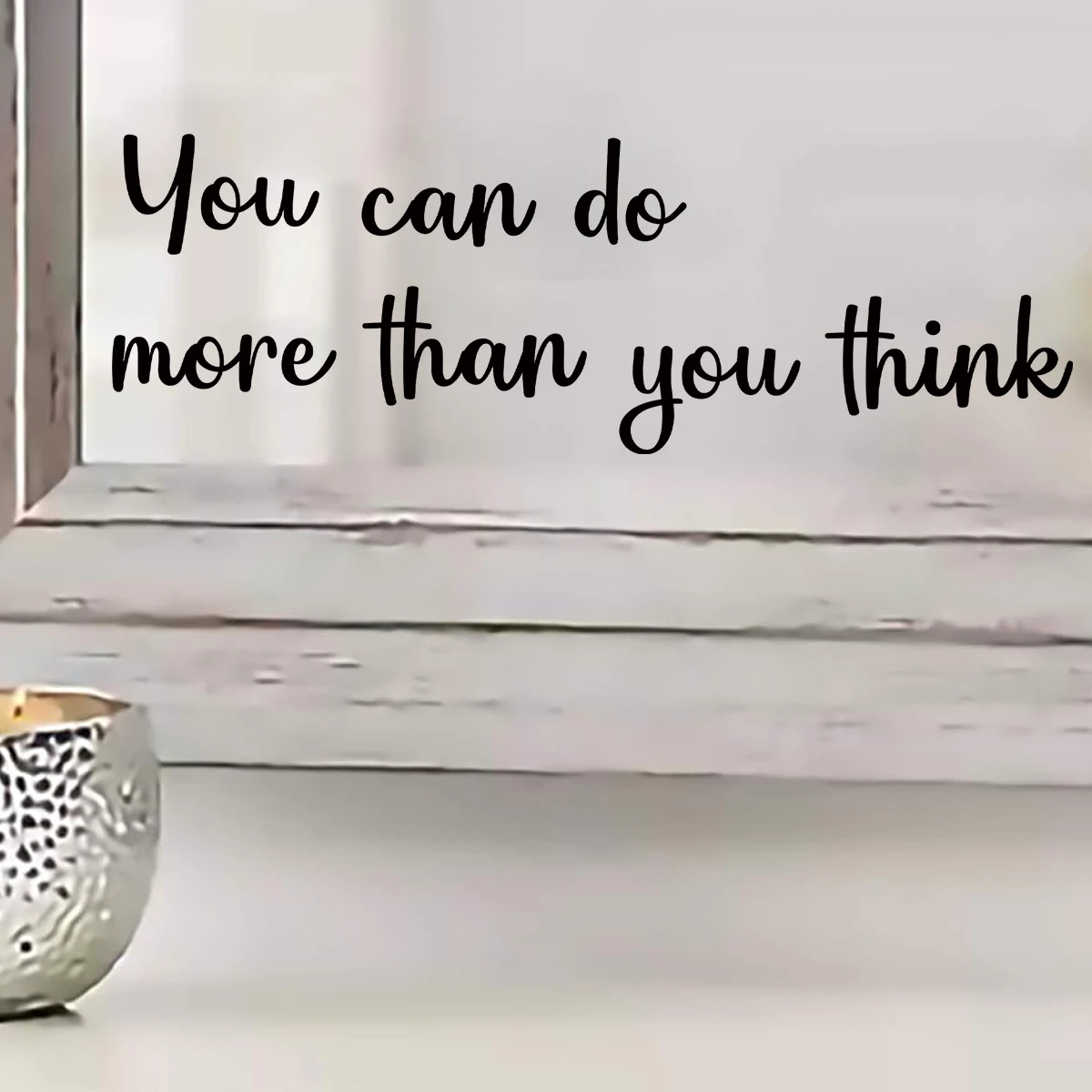 1pcs Inspirational Encouraging Quotes PVC Mirror Stickers for Bedroom Decoration Home Removable Wall Decals Living Room Decor