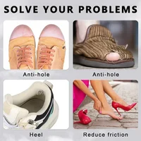 Autocollants de réparation de chaussures de sport, protecteur de talon en daim, anti-usure, trous de réparation, patchs auto-adhésifs, coussretours de l'offre elles intérieures, insert de soin des pieds, 6 pièces 5