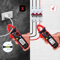 Pince multimètre numérique de courant AC DC UNI-T UT210E UT210D, pince True RMS, ampèremètre, testeur de tension, fréquence VFC, compteur de capacité 3