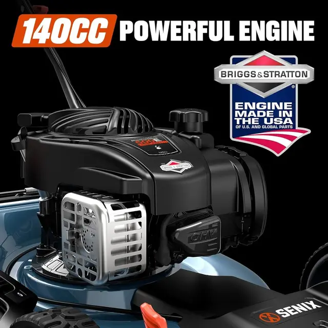 21 Briggs & Stratton 140cc Self-Propelled Gas Lawn Mower with Bagging, Mulching, 6-Height Adjustments 4