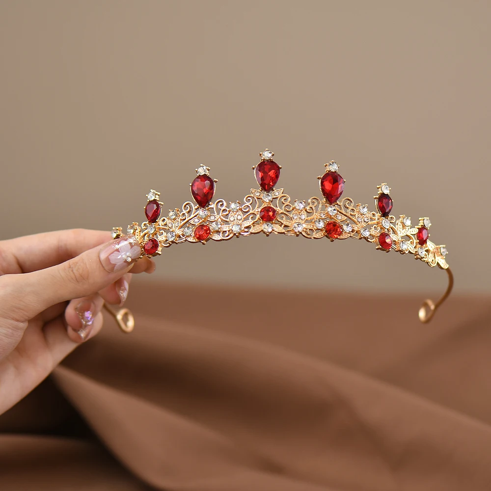 Jewelry Accessories Hair Accessory Hair Headdress Hair Band Crown Little Princess Crystal Crown Simple Style Rhinestone Tiaras for Girl Birthday Party Adult Ceremony Children Hair Accessories