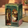CUTEBEE DIY Book Nook Kit Miniature Wooden Dollhouse with Lights Bookshelf Insert 3D Puzzle Decor Model for Gifts Owl Bookstore 3