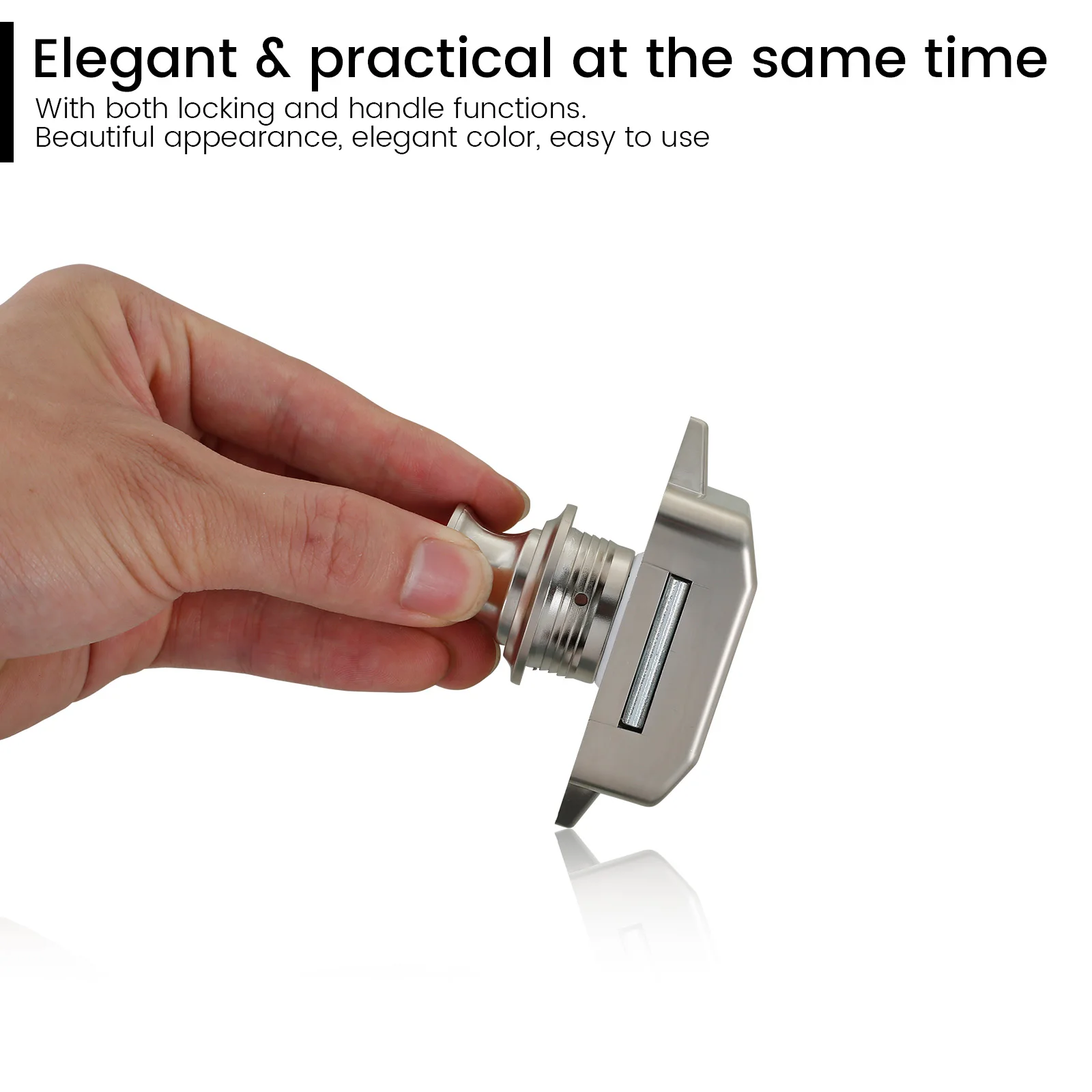 Zinc Alloy Push Button Latch for RV Caravan Boat Cabinet Doors