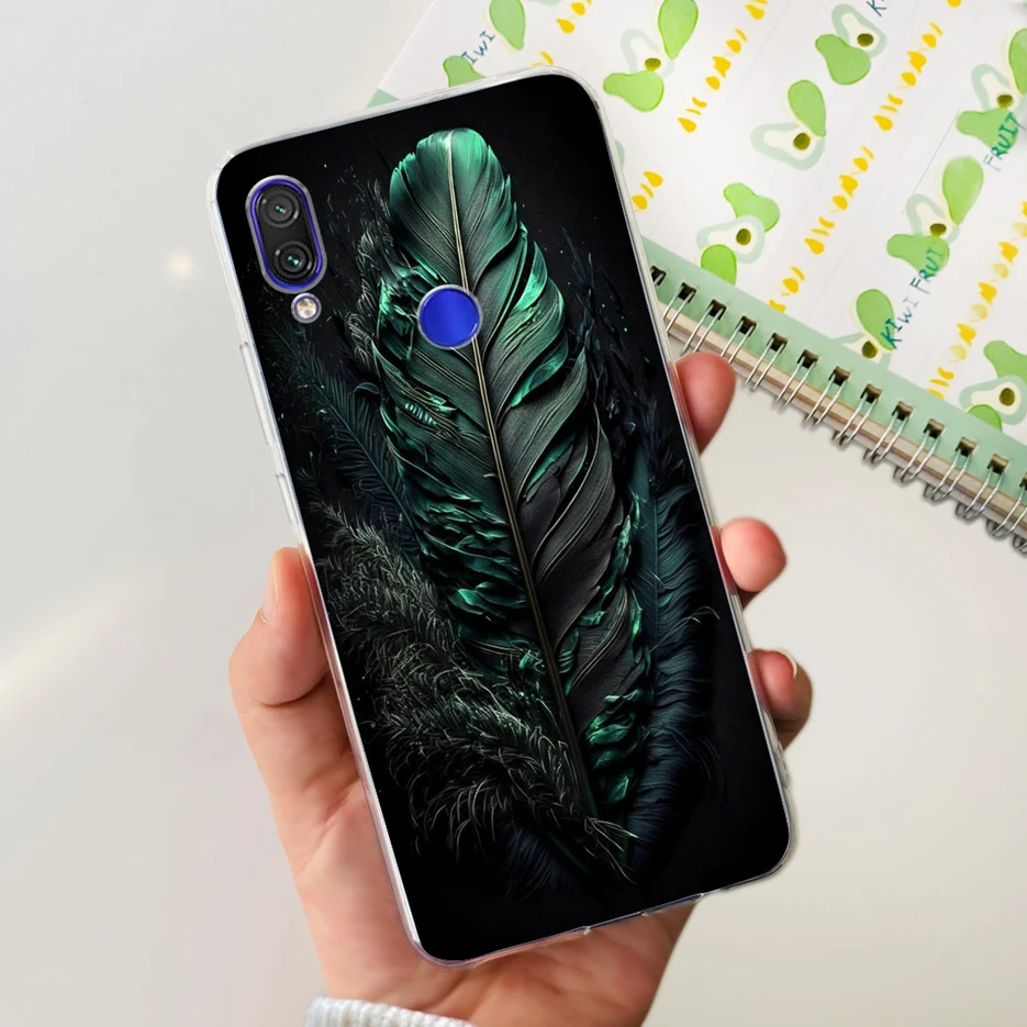 Fashionable Clear Silicone TPU Phone Case - Painted Design Cover