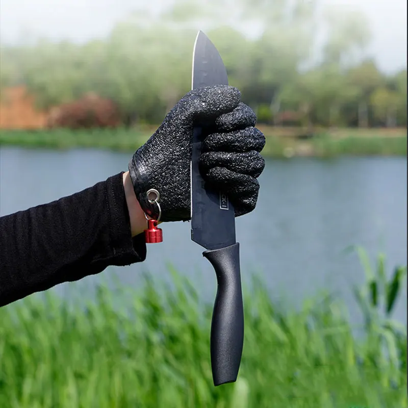 Guantes de pesca para atrapar peces, guante con liberación magnética,  antideslizante, protege la mano de los rasguños de los pinchazos, guantes  de