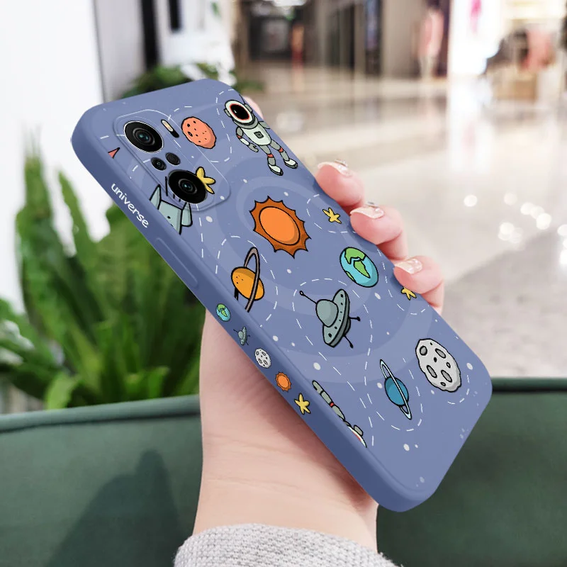 Great Astronaut Design Silicone Phone Case