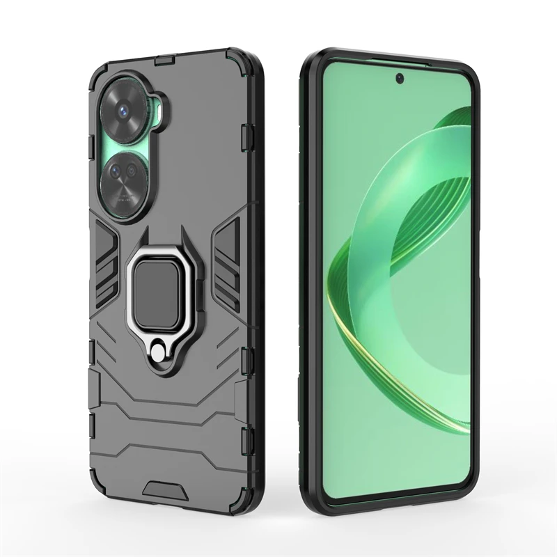 For Huawei Nova 12 SE Case Cover Huawei Nova 12 SE Capas Shockproof PC Back Ring Magnetic Metal Holder Fundas Huawei Nova 12 SE S15840a719e5342449621e70676ece4b9B
