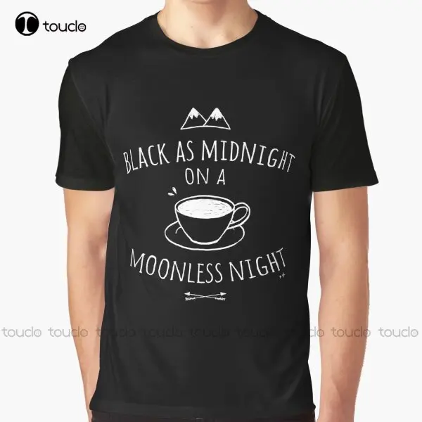 

Black As Midnight Graphic T-Shirt Custom Aldult Teen Unisex Digital Printing Tee Shirts Custom Gift Xxs-5Xl Streetwear