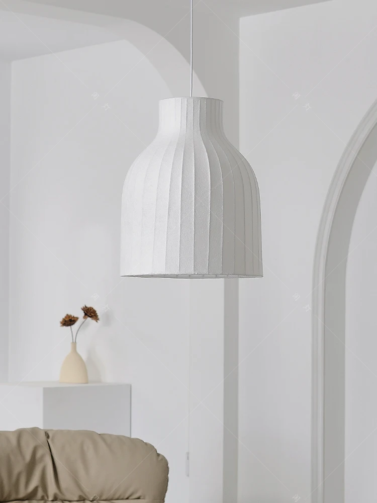 Wind silk minimalist designer living room bedroom creative modern medieval restaurant bed and breakfast lamps