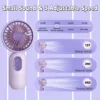 A Mini Portable Handheld Fan USB Rechargeable Personal Cooling Fan Button Control Indoor and Outdoor Use Office Travel 2