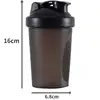 New 400ML Blender Shaker Bottle with Stainless Ball BPA Free Plastic Protein Shakes Leakproof for Powder Workout Gym Sport 2