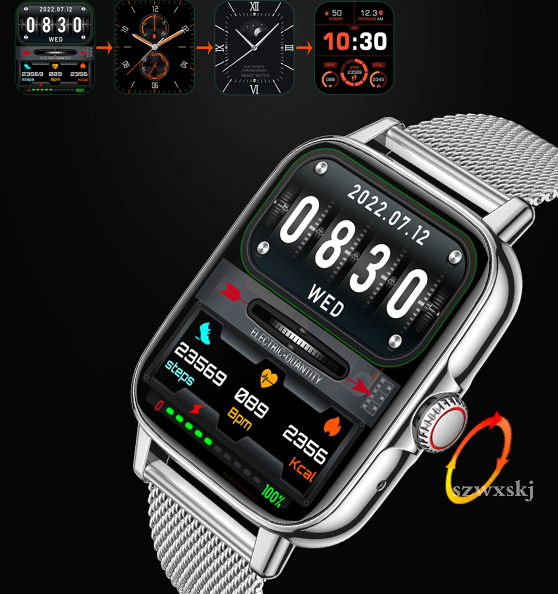 2023 D16 Ʈ ġ    ȸ ư SmartWatch   ƮϽ  ð PK W46 ø 8