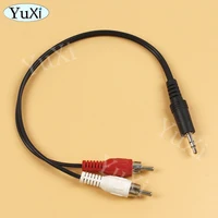 1Pc 3.5mm Jack Aux to 2 RCA Audio Video Cable Stereo Y Splitter Cable AV Adapter 2RCA Cord Wire For DVD TV VCR PC Phone Speaker - Image 5