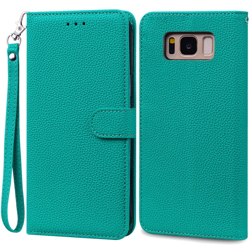 Luxurious Leather Wallet Flip Case for Samsung Galaxy S8 Plus