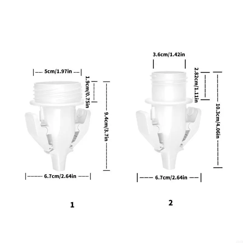 Practical Adapter Versatile Breastmilk Storage Bag Adapters Plastic for Spectra